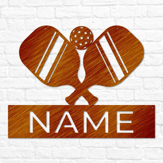 Pickle Ball Name Sign
