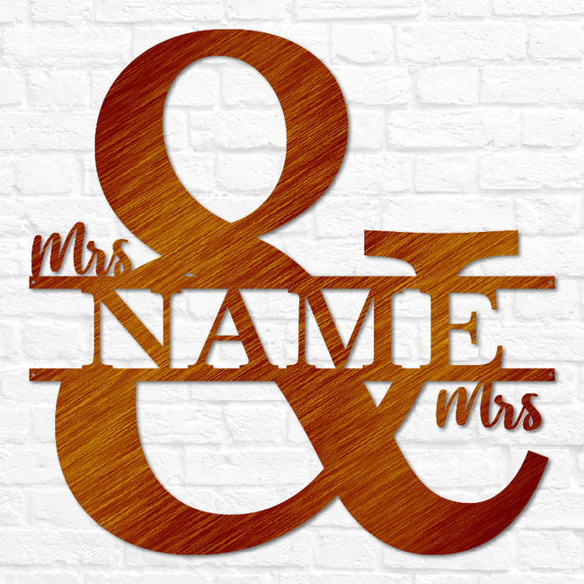 Mr & Mrs Monogram