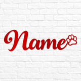 Pet Name with Paw