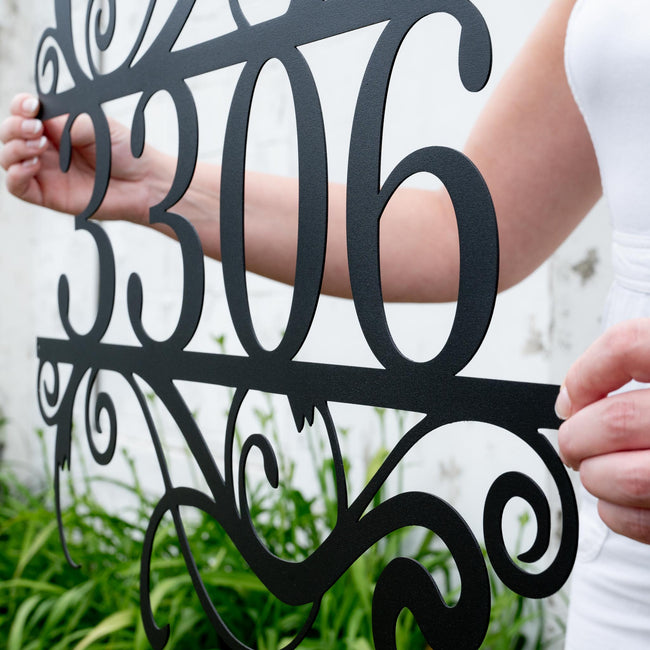 Swirly House Number
