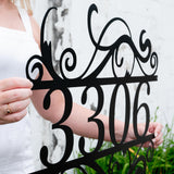 Swirly House Number