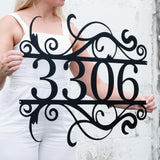Swirly House Number