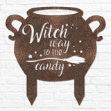 Witch Way to the Candy Yard Sign