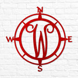 Compass Letter Monogram