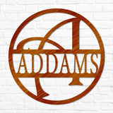 Whimsey Letter Circle Monogram