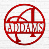 Whimsey Letter Circle Monogram