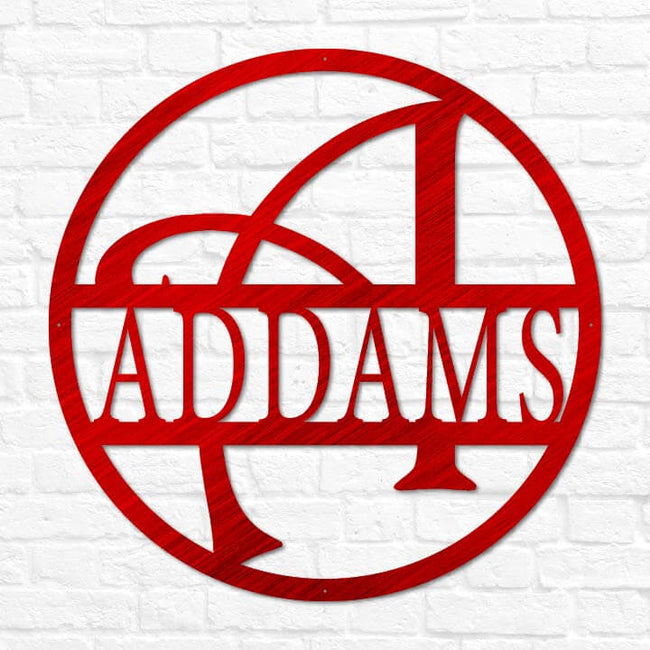 Whimsey Letter Circle Monogram