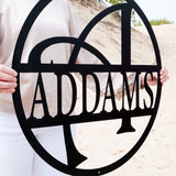 Whimsey Letter Circle Monogram