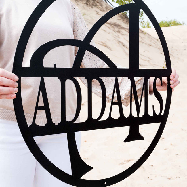 Whimsey Letter Circle Monogram