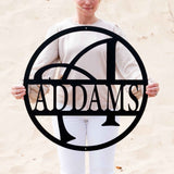 Whimsey Letter Circle Monogram