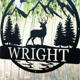 Deer Buck Outdoor Monogram