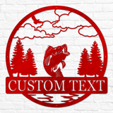 Bass Fish Outdoor Monogram