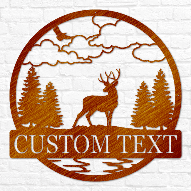 Deer Buck Outdoor Monogram