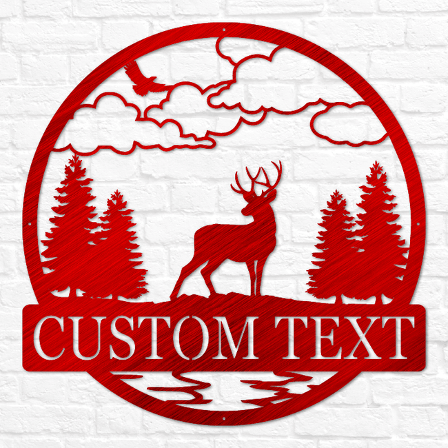 Deer Buck Outdoor Monogram