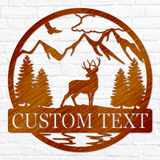 Deer Buck Outdoor Monogram