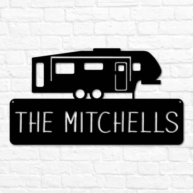 Fifth Wheel RV Trailer Monogram