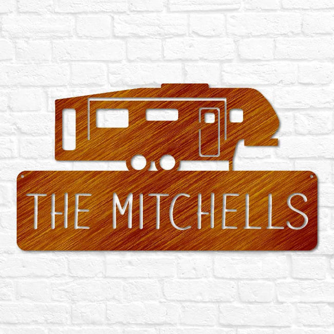 Fifth Wheel RV Trailer Monogram