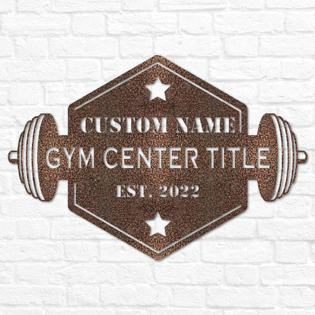 Hexagon Fitness Center Sign