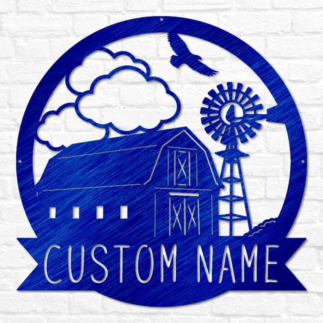 Barn & Windmill Monogram