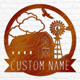 Barn & Windmill Monogram