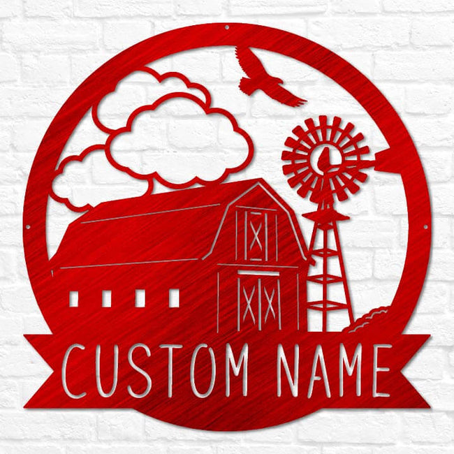 Barn & Windmill Monogram