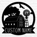 Barn & Windmill Monogram