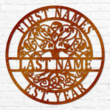 Circle Tree of Life Monogram