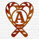 Candy Cane Letter Monogram