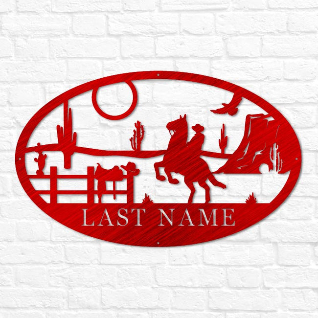 Ranch Oval Monogram