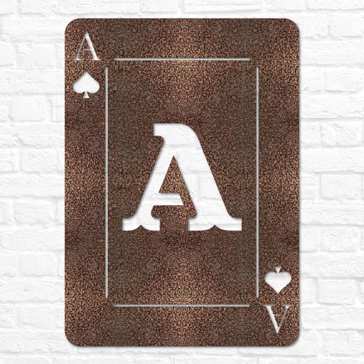 Playing Card Lettering Playing Card Letter Monogram | Game Room Decor | Gaming Card Gifts ...