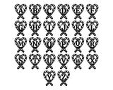 Candy Cane Letter Monogram