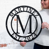 Double Circle Letter Monogram