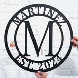 Double Circle Letter Monogram