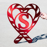 Candy Cane Letter Monogram