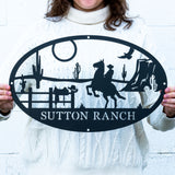 Ranch Oval Monogram