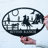 Ranch Oval Monogram