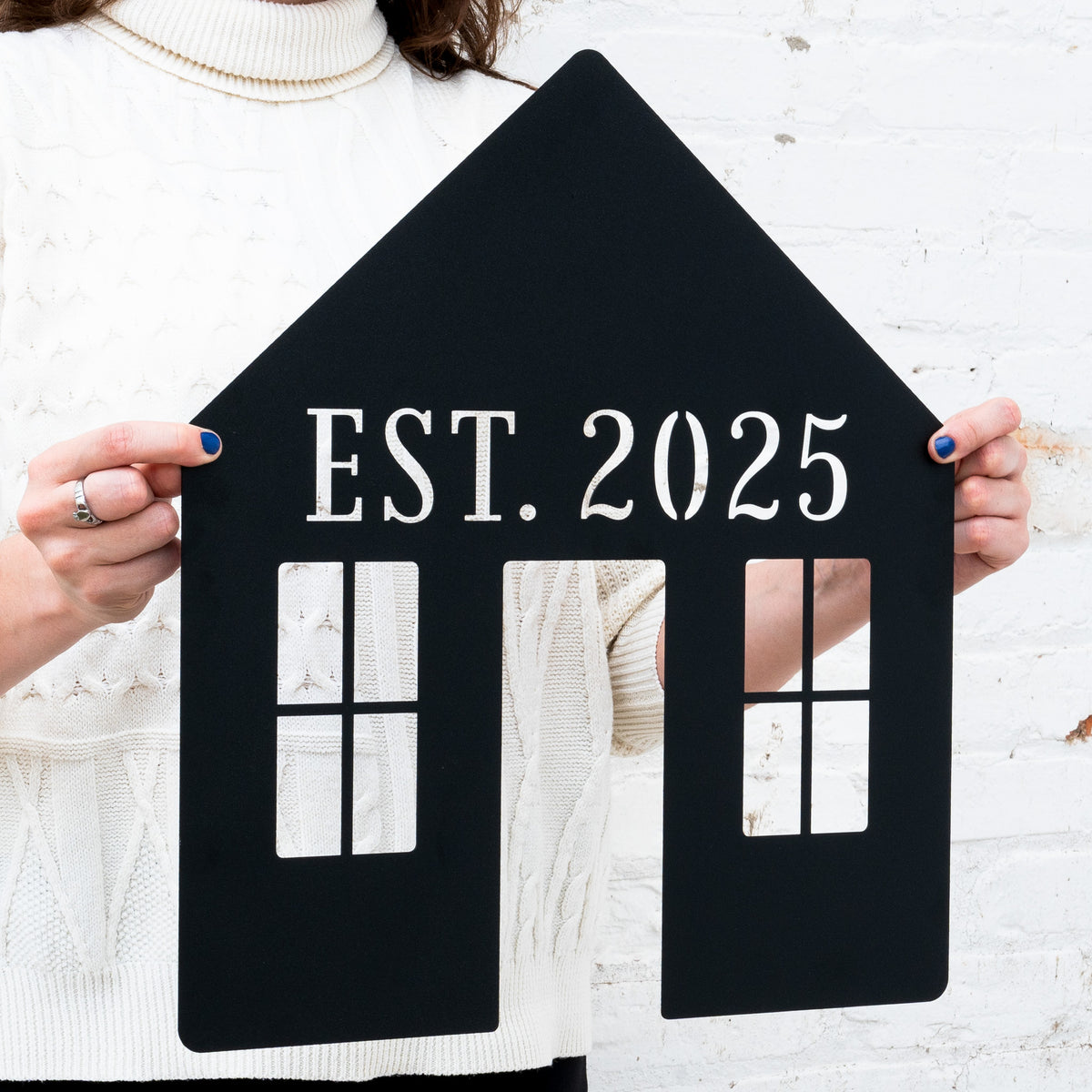 First Home Monogram Sign – Custom House Silhouette Wall Decor ...