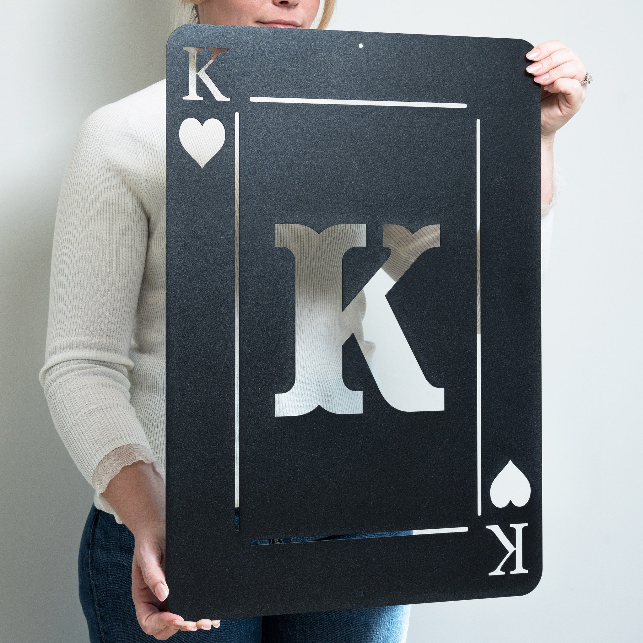 Playing Card Lettering Playing Card Letter Monogram | Game Room Decor | Gaming Card Gifts ...