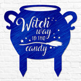 Witch Way to the Candy Yard Sign