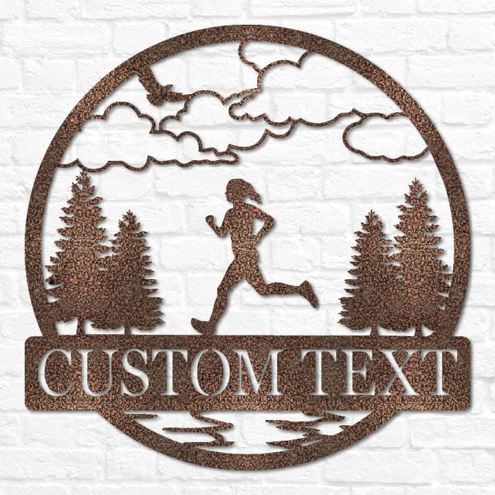 Runner Monogram Personalized Outdoor Runner Name Sign | Runner Cross Country Track Team ...
