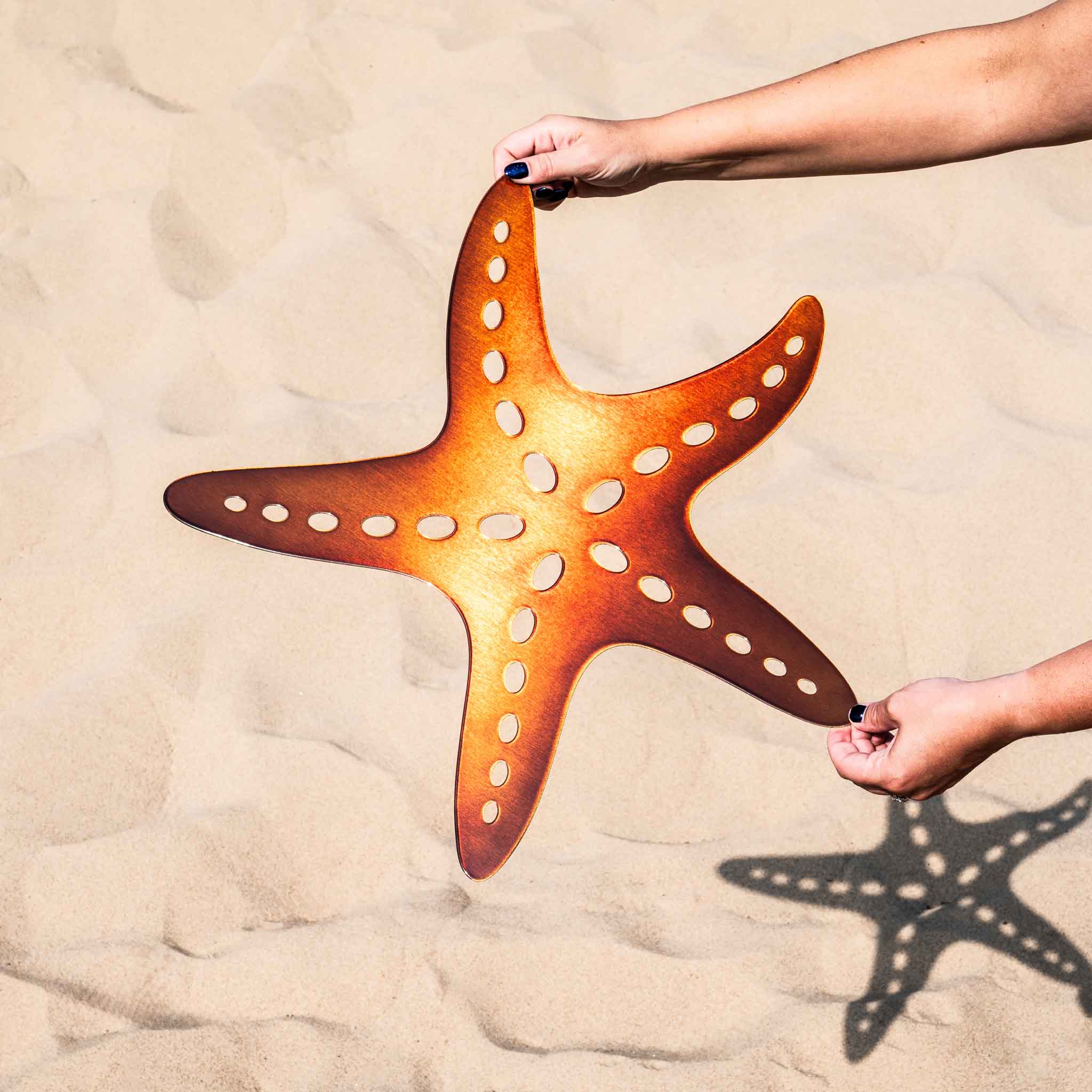 Starfish Decor | Metal Starfish Wall Art | Nautical Wall Decor