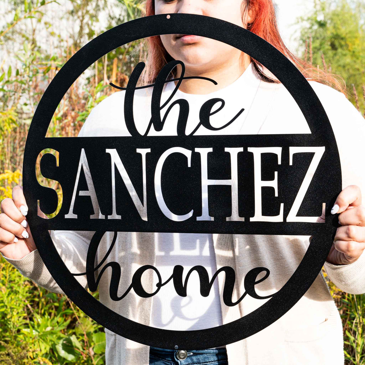Circle Home Monogram | Family Name Sign | Personalized Home Decor ...