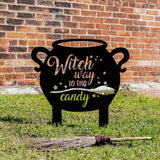 Witch Way to the Candy Yard Sign