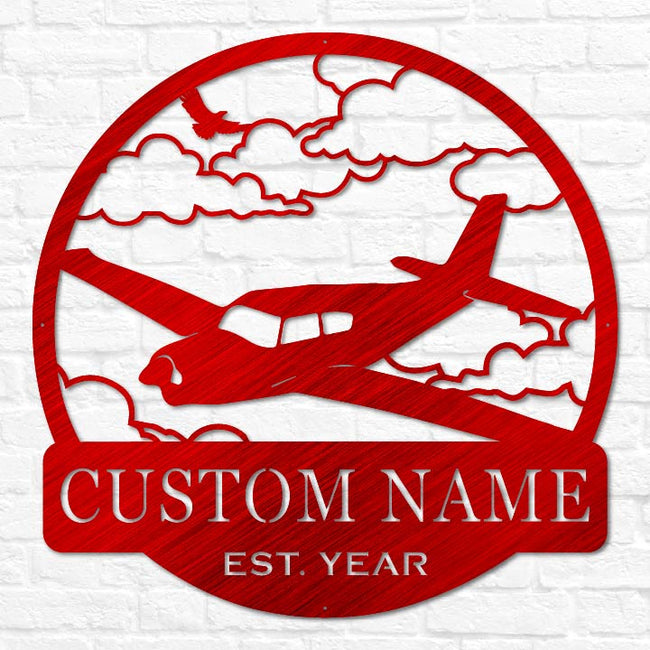 Airplane Outdoor Monogram | Aviation Decor | Gift for Pilot or Student ...