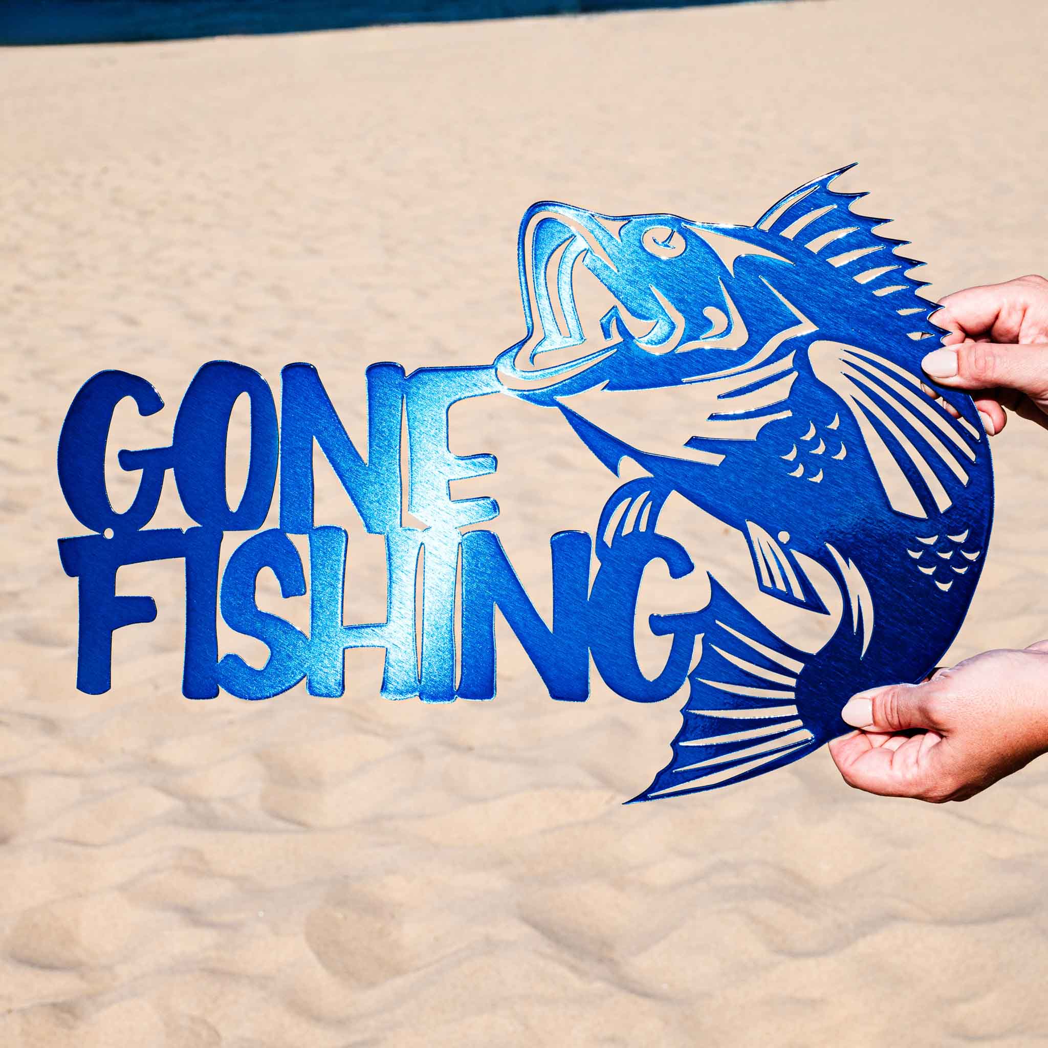 Gone Fishing Gone Fishing Sticker – Good Southerner main image 2