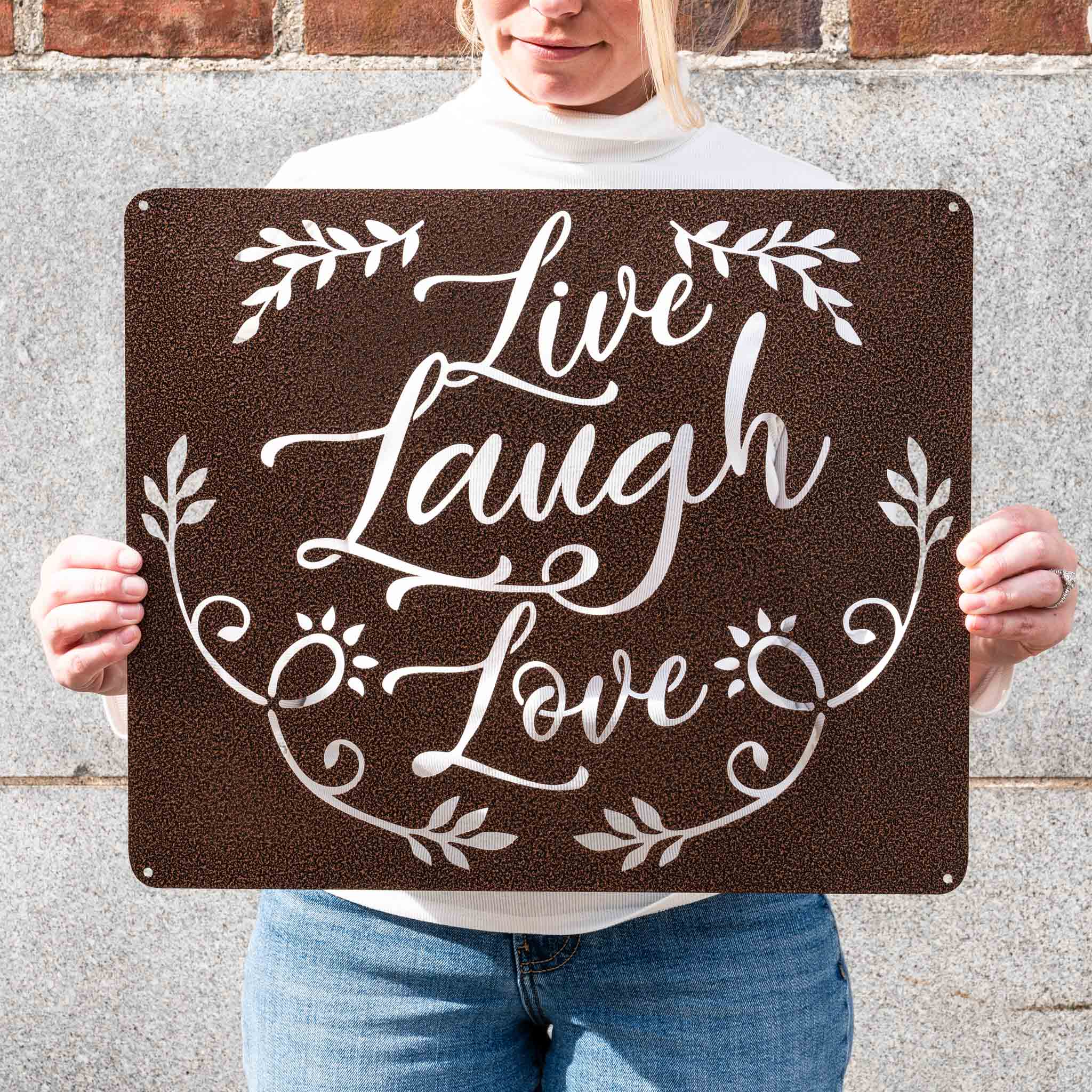 Metal Live Laugh Love Quote Wall Art | Home Decor | Housewarming