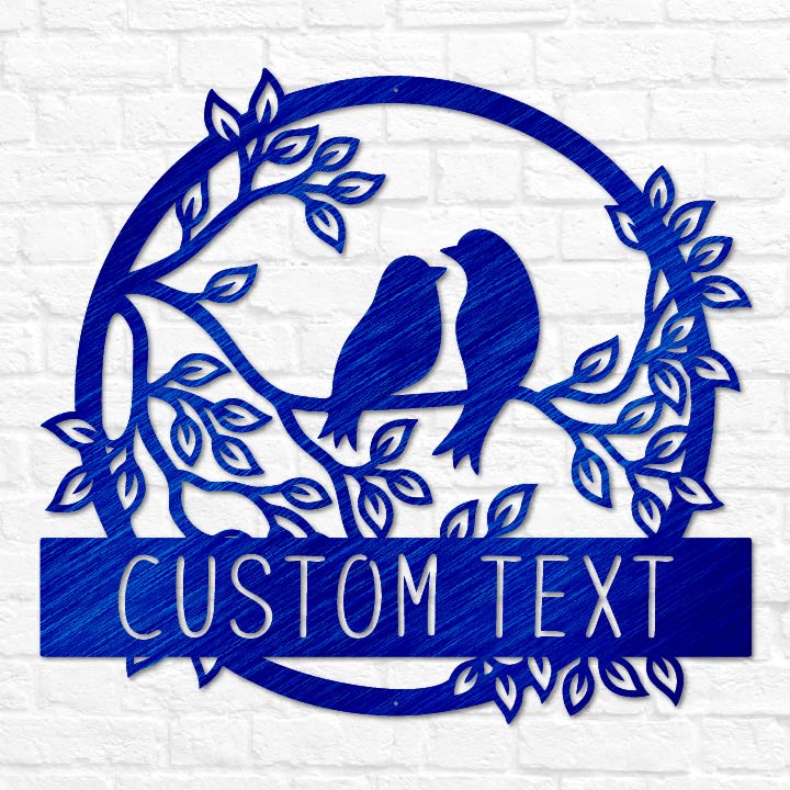 Love Birds Monogram | Rustic Wedding Decor | Bird Wall Decor– Lakeshore ...