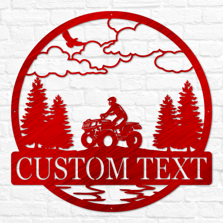 ATV Outdoor Monogram Sign | 4 Wheeler Gift | ATV Rider Gift– Lakeshore ...
