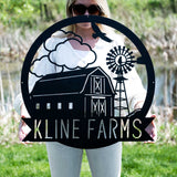 Barn & Windmill Monogram