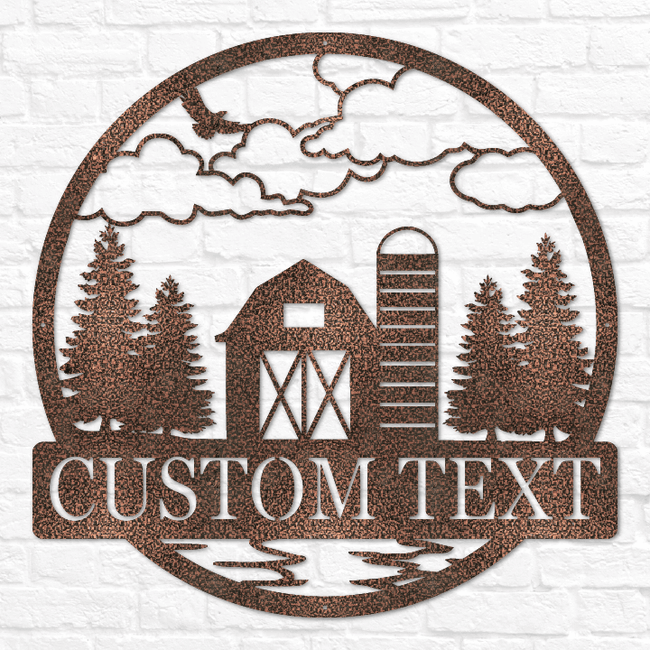 Barn Outdoor Monogram | Metal Barn Sign | Farm Decor | Farmer Gift ...